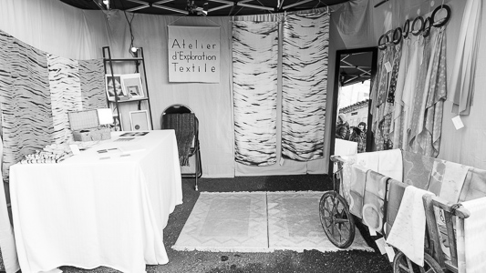 L'Atelier d'Exploration Textile au marché de Noël de Die