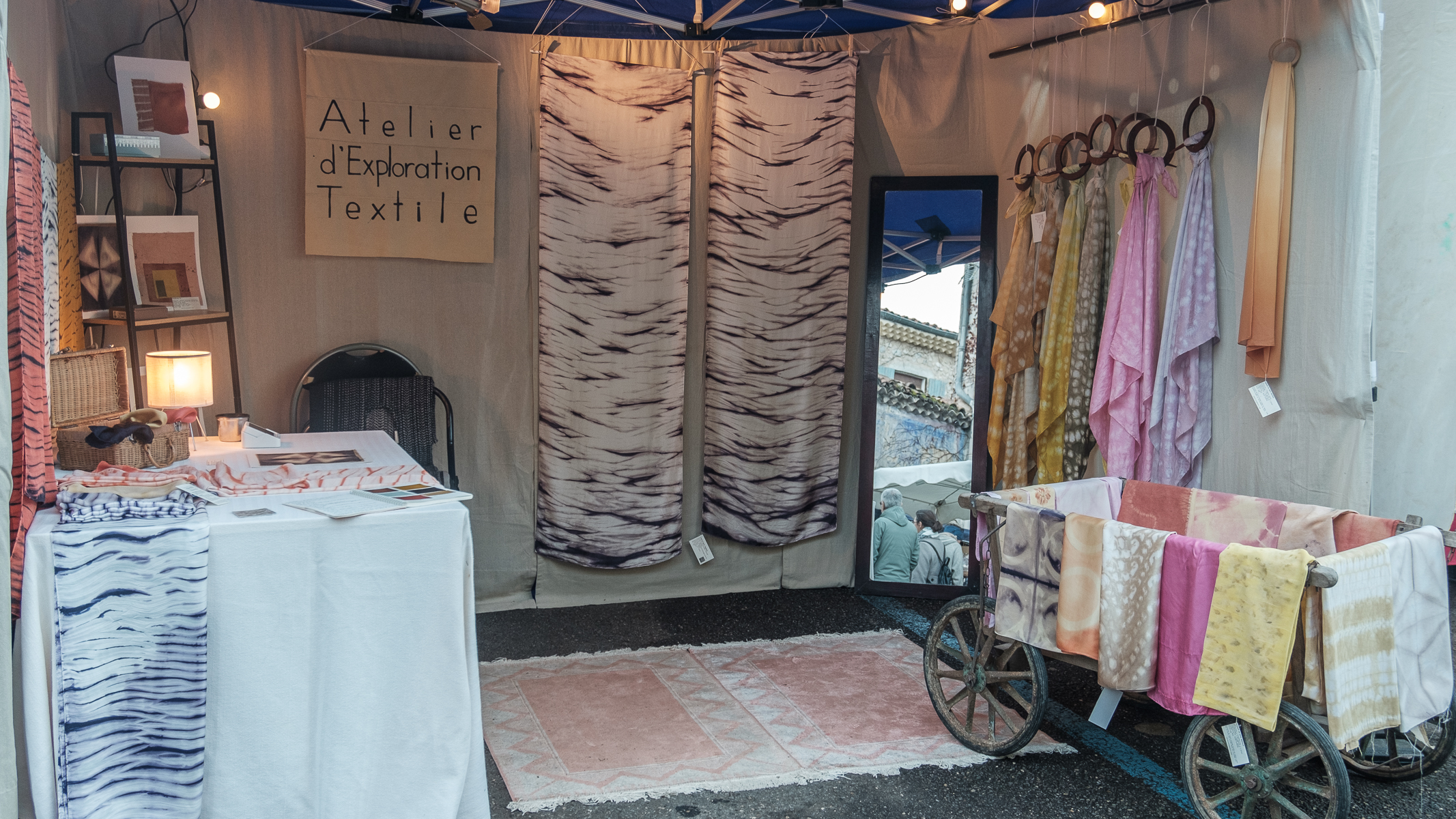 L'Atelier d'Exploration Textile au marché de Noël de Die